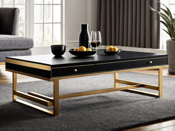 Black luxury coffee table