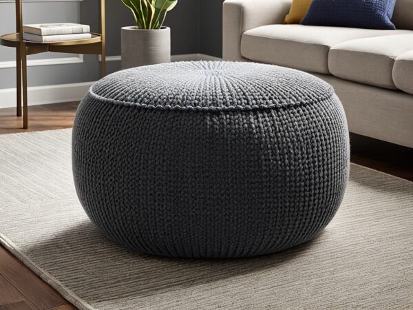 Knotted pouf