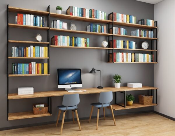 Modern office bookshelf